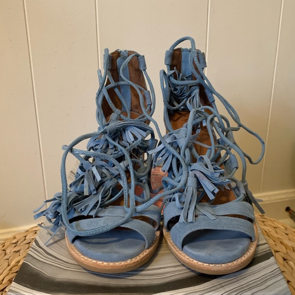 Jeffrey Campbell Linares in blue suede - Picture 2 of 6